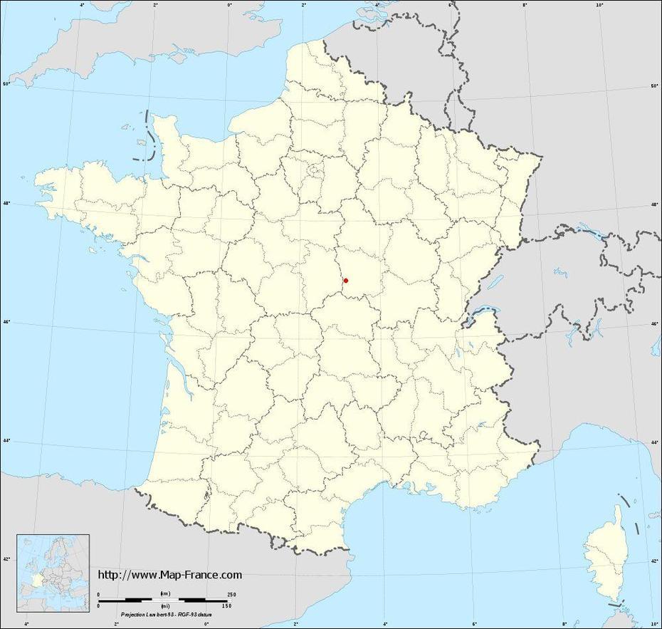 Road Map Nevers : Maps Of Nevers 58000, Nevers, France, Reims, Aix Les Bains France