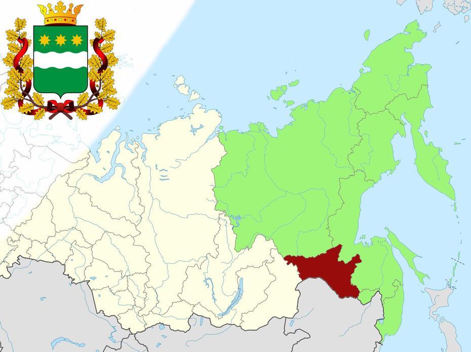 Russia  With Cities, Khabarovsk  Region, Russian Geography, Amursk, Russia