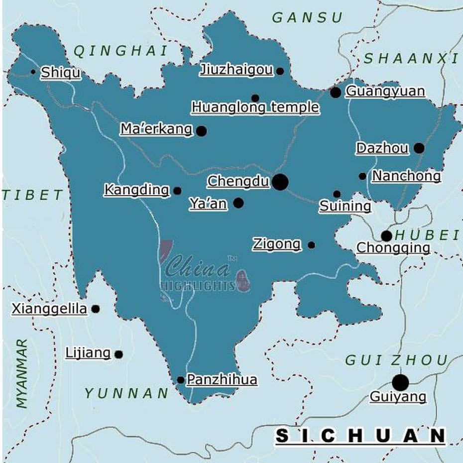 Sichuan Province Map, Sizhan, China, Guizhou China, Hunan China