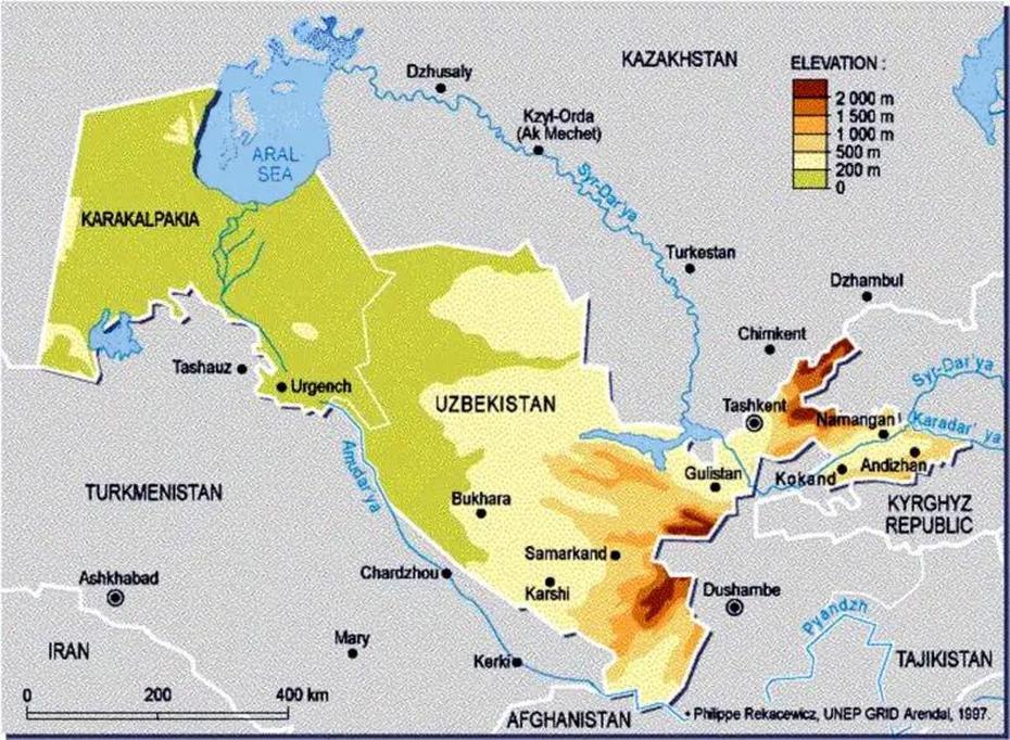 Uzbekistan Climate, Uzbekistan On  Of Asia, Political, G’Ijduvon Shahri, Uzbekistan
