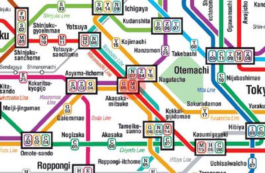 M-13 Akasaka-Mitsuke Station Map – Tokyo Metro, Mitsuke, Japan, Toneri And  Mitsuki, Orochimaru  And Mitsuki