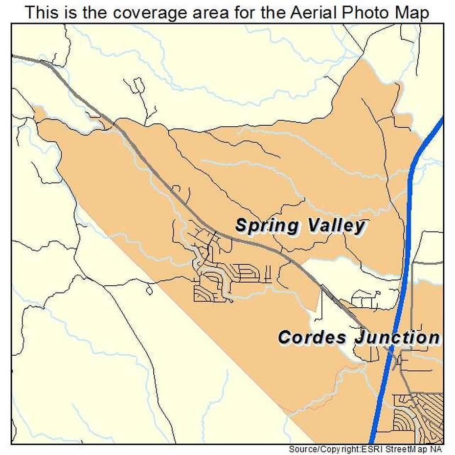 Aerial Photography Map Of Spring Valley, Az Arizona, Spring Valley, United States, Spring Valley California, Spring Valley San Diego