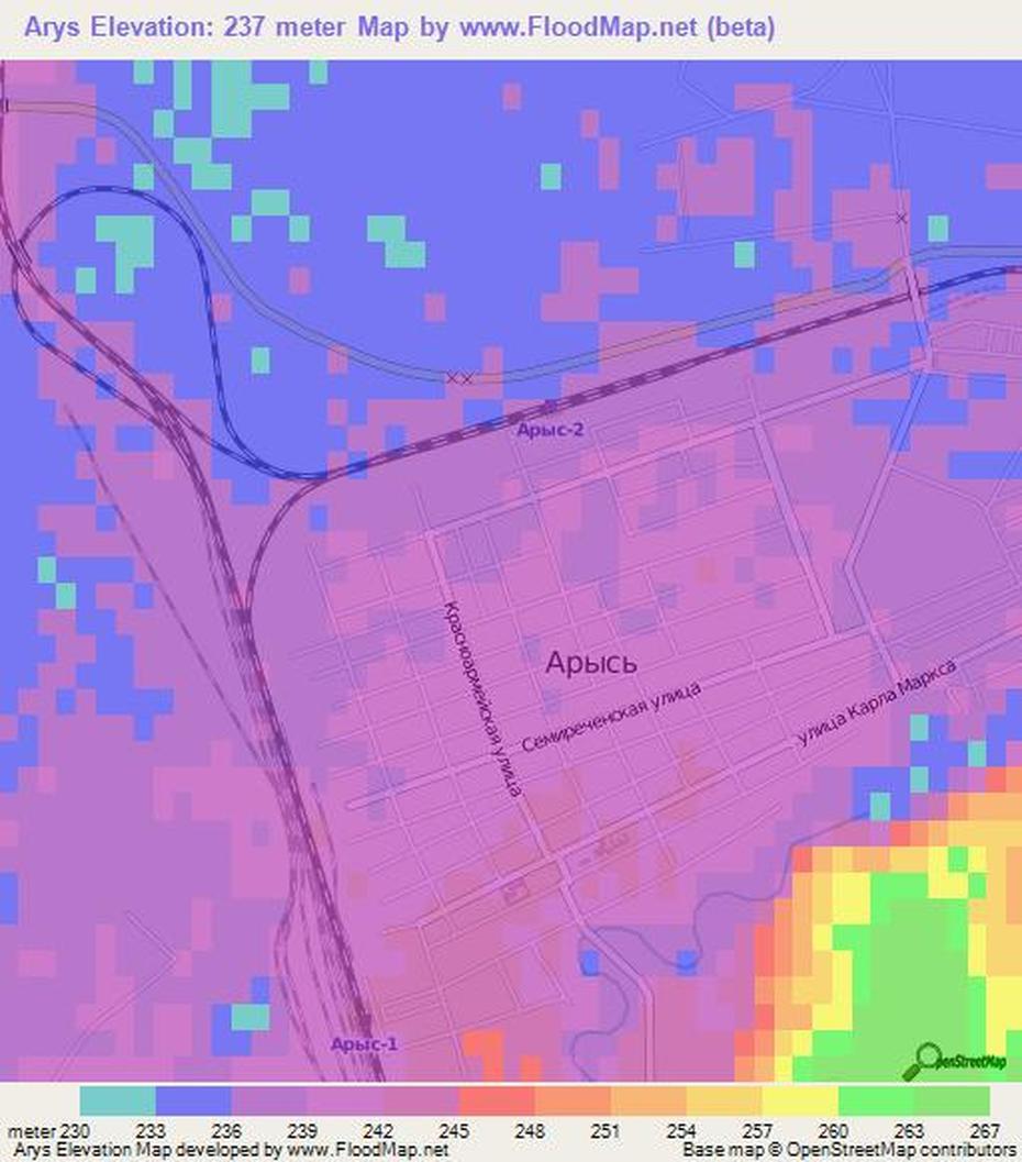 Almaty, Kazakhstan Region, Topography, Arys, Kazakhstan