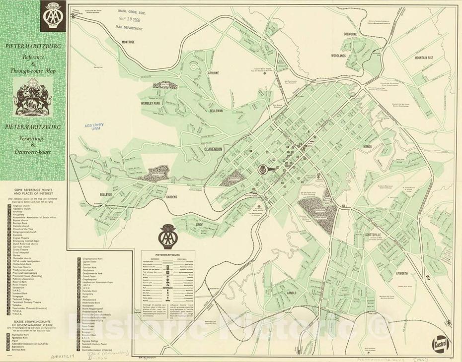 Amazon: Historic Pictoric Map : Pietermaritzburg, South Africa 1966 …, Pietermaritzburg, South Africa, Durban, South Africa Airports