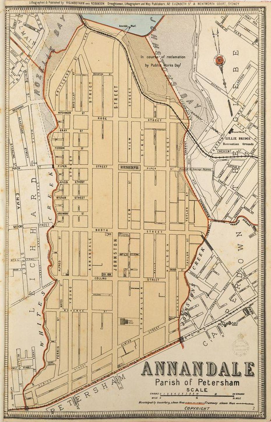 Annandale Borough Map. Available To Purchase As An Archival Print …, Annandale, United States, Annandale Va, Annandale Nj