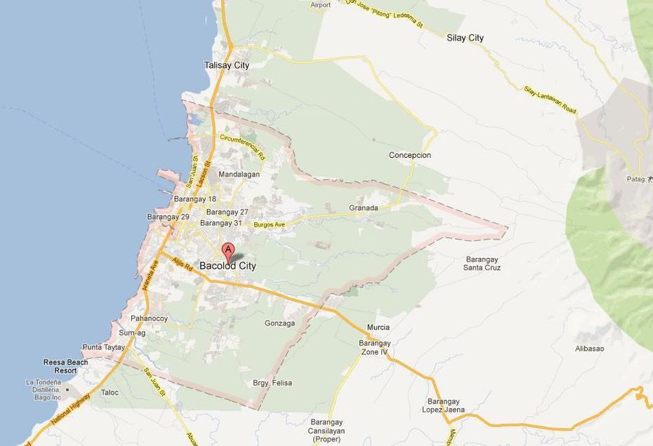 Bacolod Map And Bacolod Satellite Image, Bacolod, Philippines, Cadiz City Philippines, Negros Island Philippines