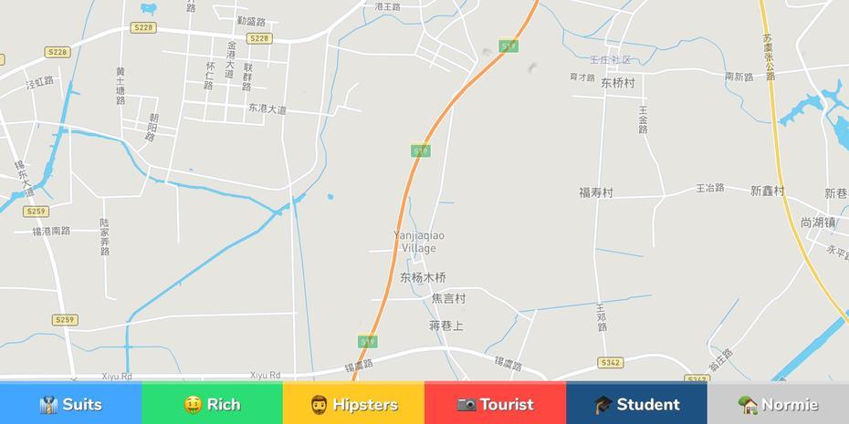 Changshu Neighborhood Map, Changshu, China, Suzhou China, Taizhou