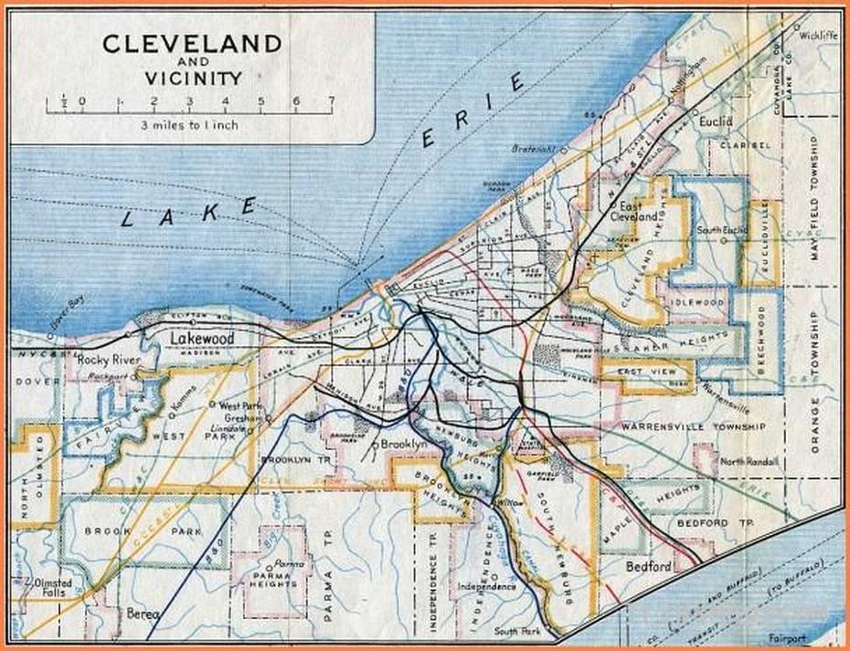 Cleveland Map – Tripsmaps, Cleveland, United States, Kent State Campus, Wolstein Center Cleveland