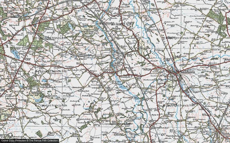 Map Of Winsford, 1923 – Francis Frith, Winsford, United Kingdom, Winsford, United Kingdom