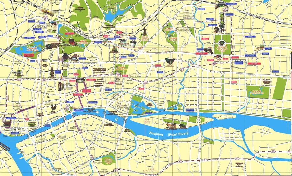 Maps Of Guangzhou,Guangzhou Tour Map, Guangzhou Tourist Map …, Ganzhou, China, Yinchuan, Yangzhou China