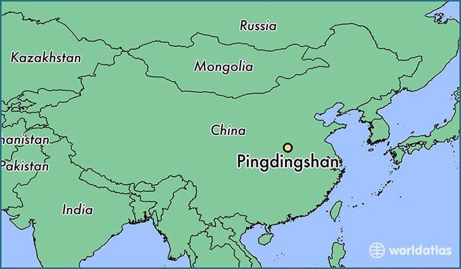 Where Is Pingdingshan, China? / Pingdingshan, Henan Map – Worldatlas, Pingshang, China, China  Svg, Cities In China
