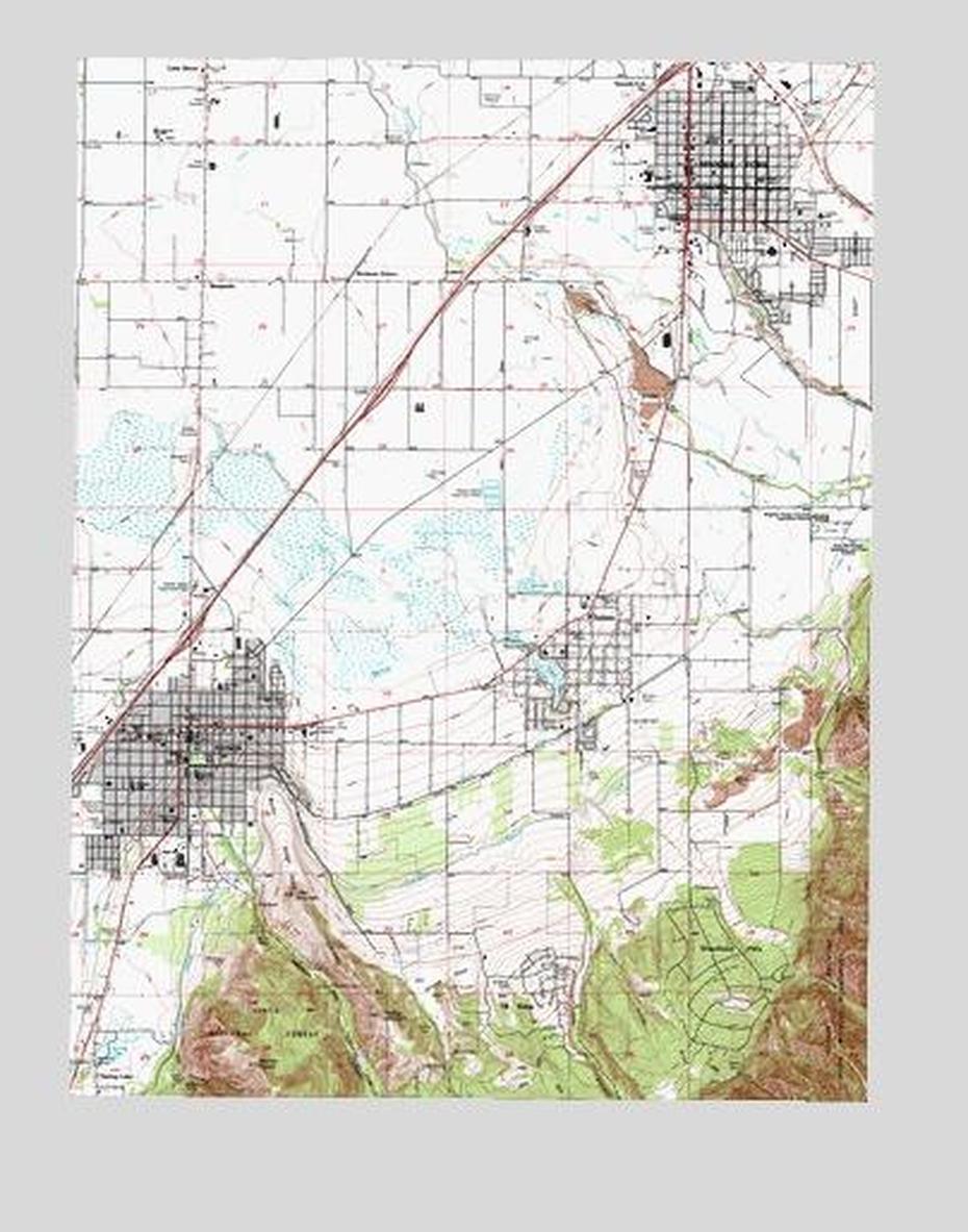 United States And Territories, United States Mexico, Topoquest, Spanish Fork, United States