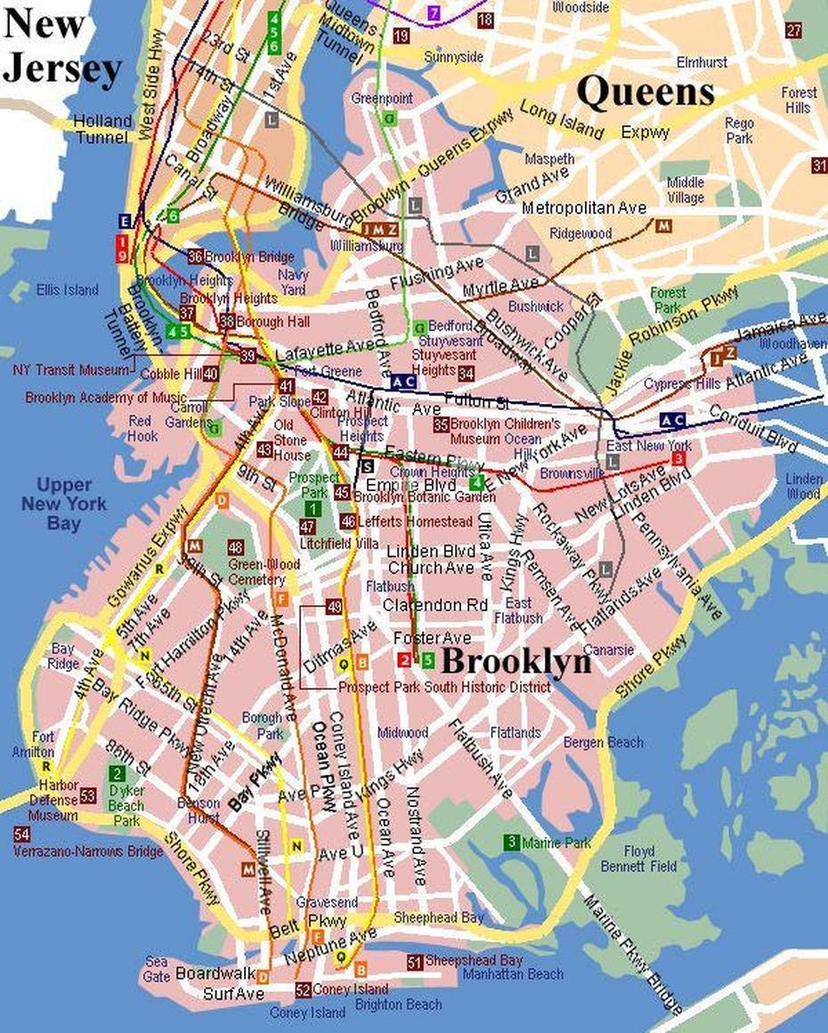 34 Street Map Of Brooklyn Ny – Maps Database Source, Brooklyn, United States, Brooklyn Flea, Brooklyn Nyc