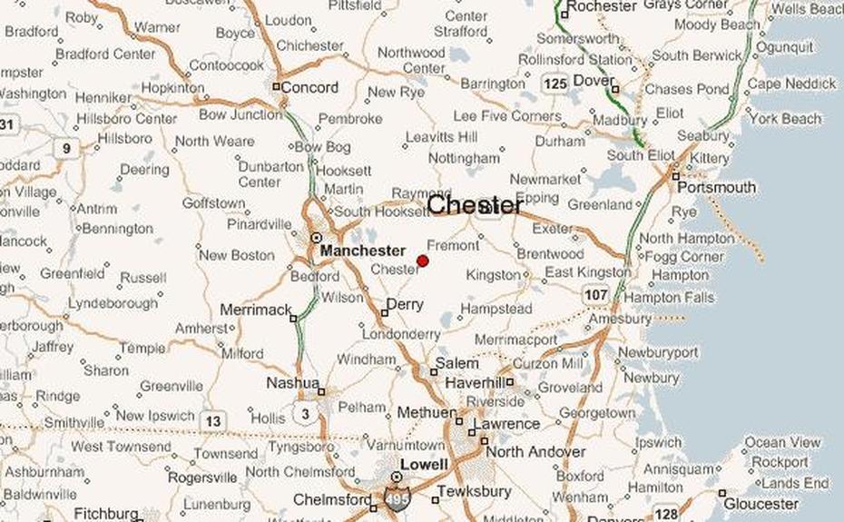Detailed  United States, United States  Color, Location Guide, Chester, United States