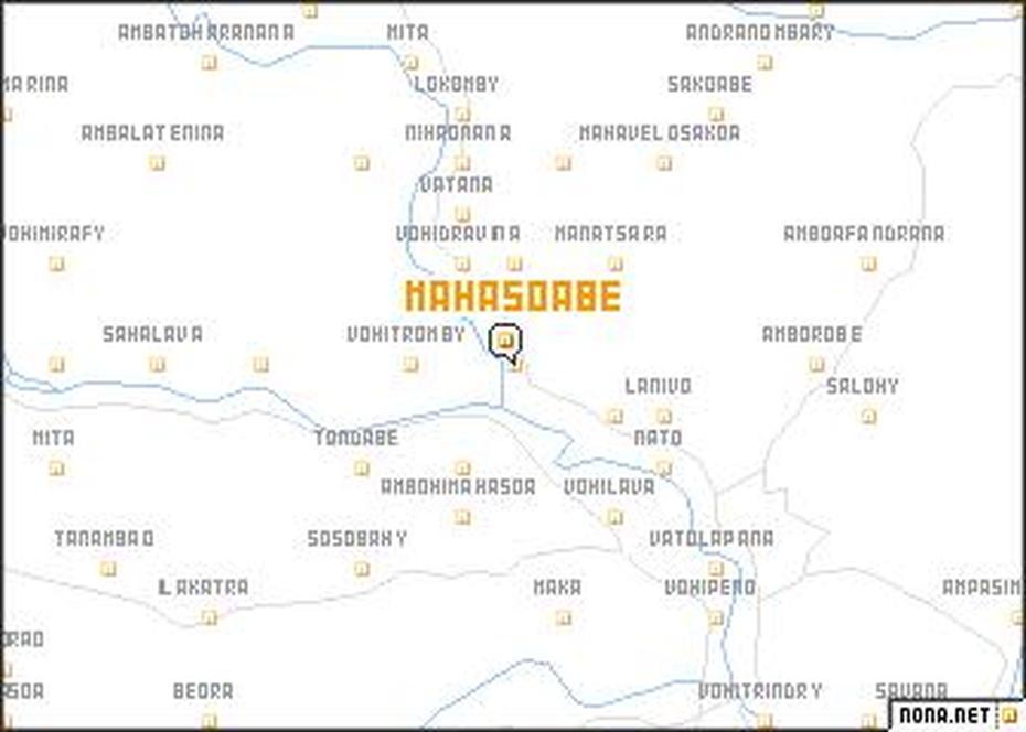 Mahasoabe (Madagascar) Map – Nona, Mahasoabe, Madagascar, Madagascar Island, Madagascar On World