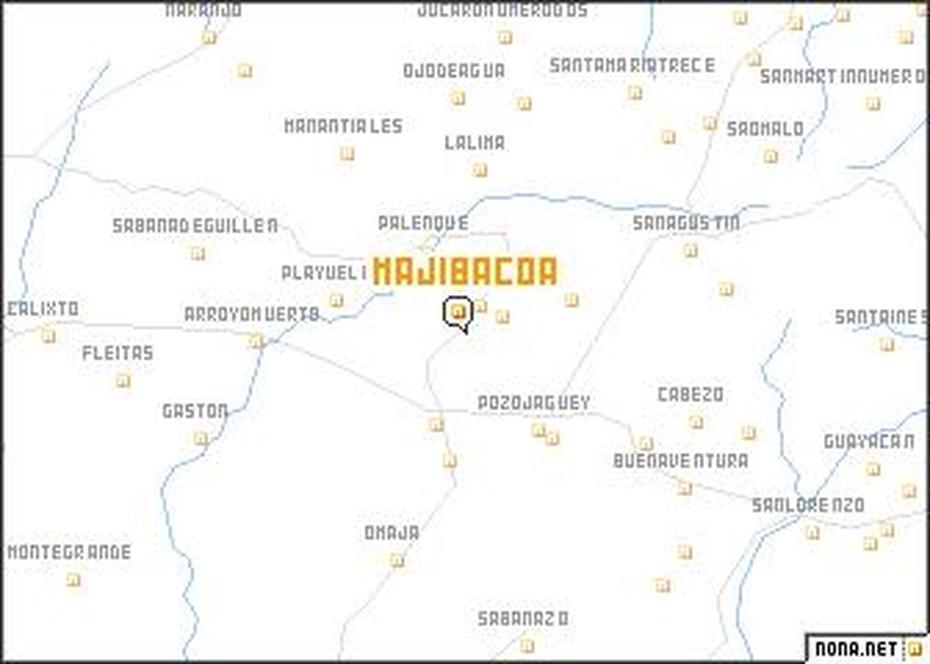 Majibacoa (Cuba) Map – Nona, Majibacoa, Cuba, Cuba Tourist, Cuba  With Cities