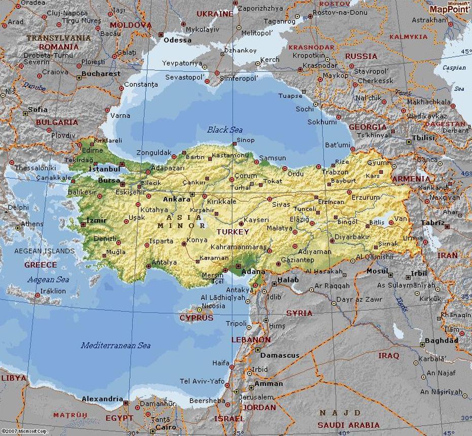 Map Of Turkey, Perşembe, Turkey, Ancient Turkey, Turkey In Europe