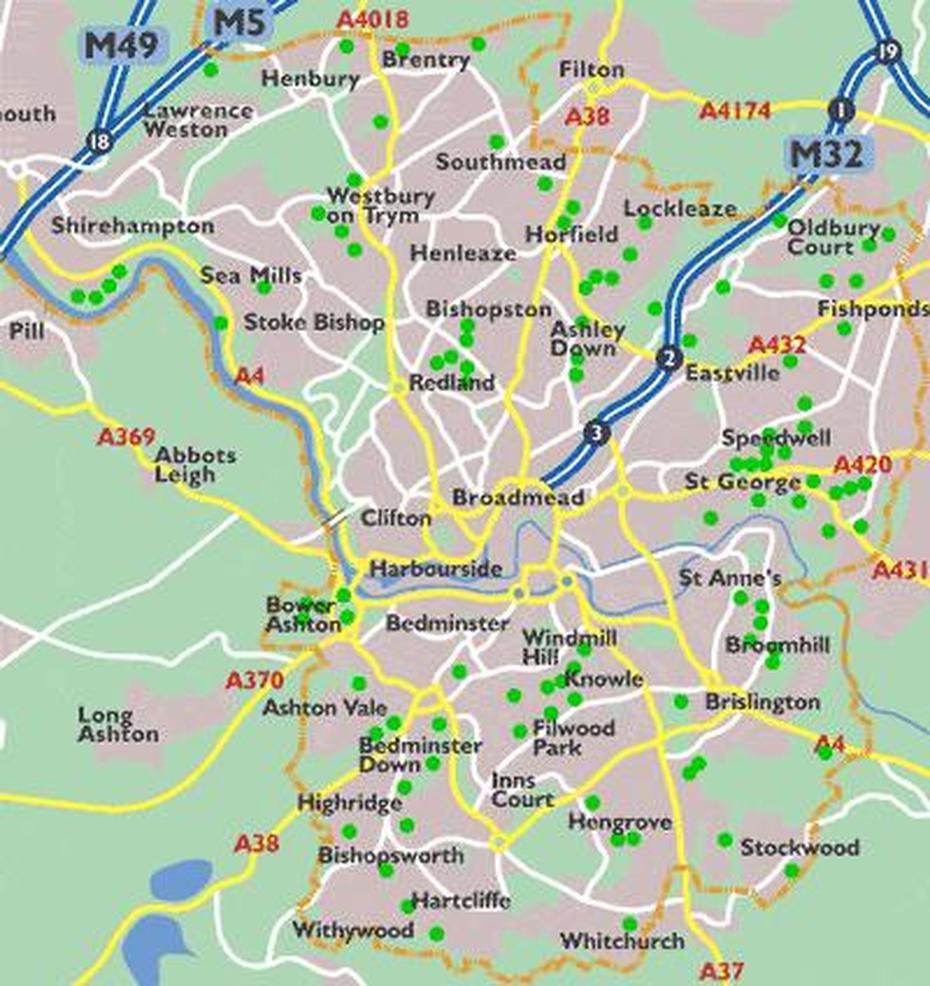 Maps Of Bristol, England, United Kingdom – Free Printable Maps, Bristol, United Kingdom, Of Bristol England, Bristol Area