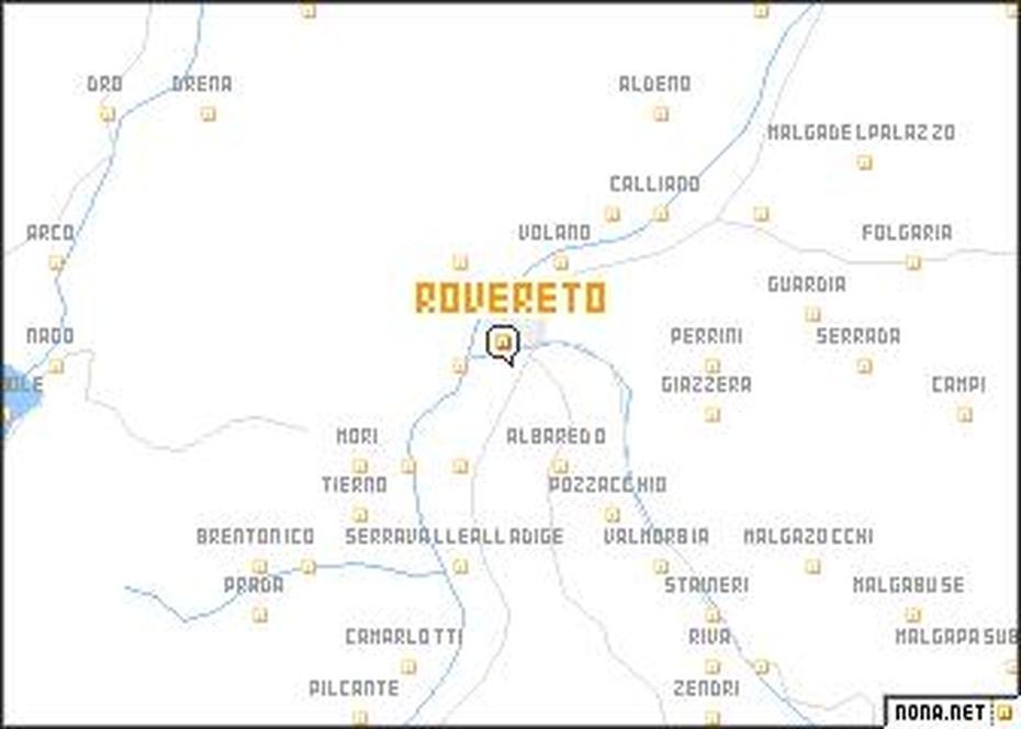 Rovereto (Italy) Map – Nona, Rovereto, Italy, Italy Topographic, Trento  Italia