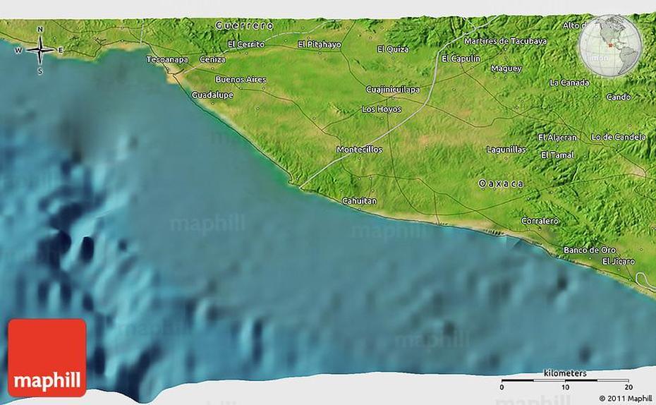 Satellite 3D Map Of Cuajinicuilapa, Cuajinicuilapa, Mexico, Afro Mexican  Culture, Afro  Argentines