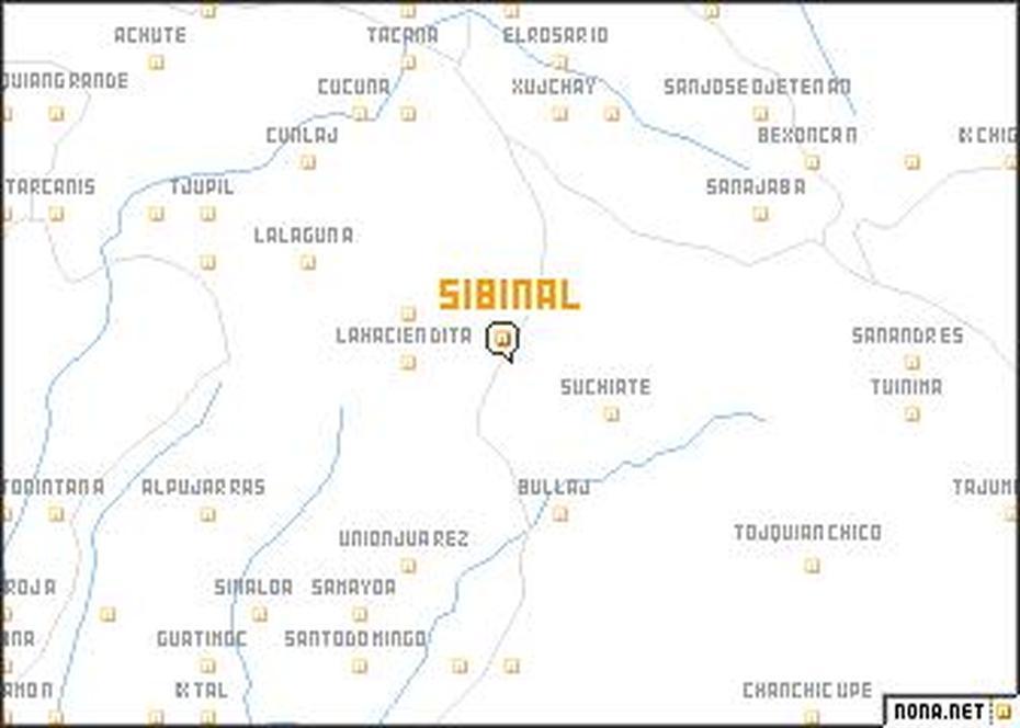 Sibinal (Guatemala) Map – Nona, Sibinal, Guatemala, Jalapa  Nicaragua, Peten Guatemala