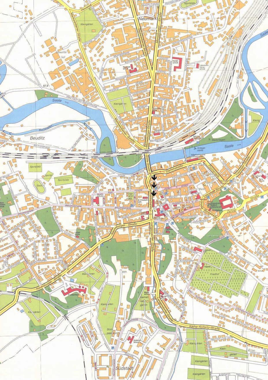 Weissenfels City Map – Weissenfels Germany  Mappery, Weißenfels, Germany, Rheinberg Germany, Halle Germany