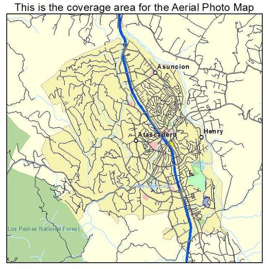 Aerial Photography Map Of Atascadero, Ca California, Atascadero, United States, Where Is Atascadero, Street  Of Atascadero Ca