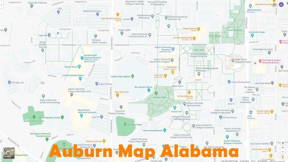 Auburn, Alabama Map, Auburn, United States, Auburn, United States