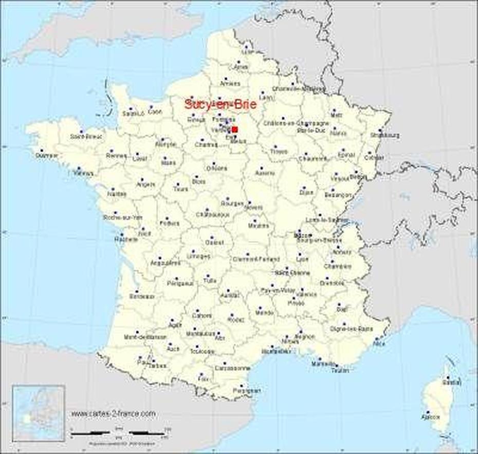 Carte De Sucy-En-Brie, Sucy-En-Brie, France, Sucy-En-Brie France, La Brie France