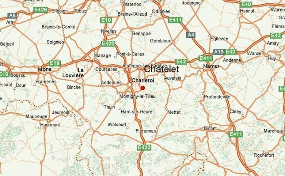 Chatelet Location Guide, Châtelet, Belgium, Belgium  Outline, Belgium City