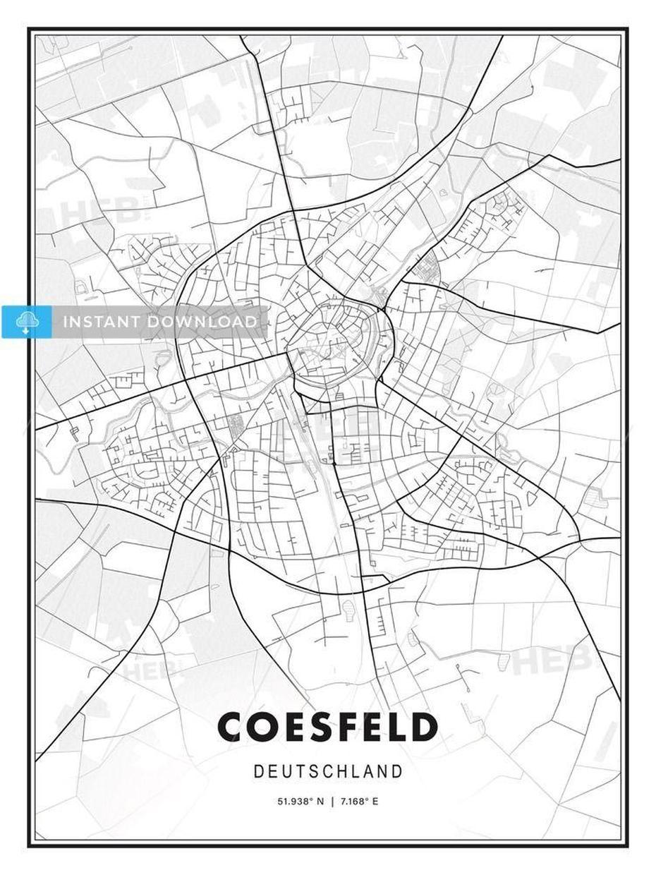 Coesfeld, Germany, Modern Print Template In Various Formats …, Coesfeld, Germany, Dulmen Germany, Kreis Coesfeld