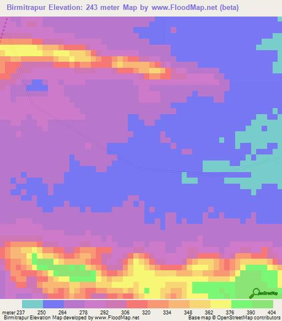 Elevation Of Birmitrapur,India Elevation Map, Topography, Contour, Birmitrapur, India, Birsa  Munda, Entry Gate To Religious  Dham