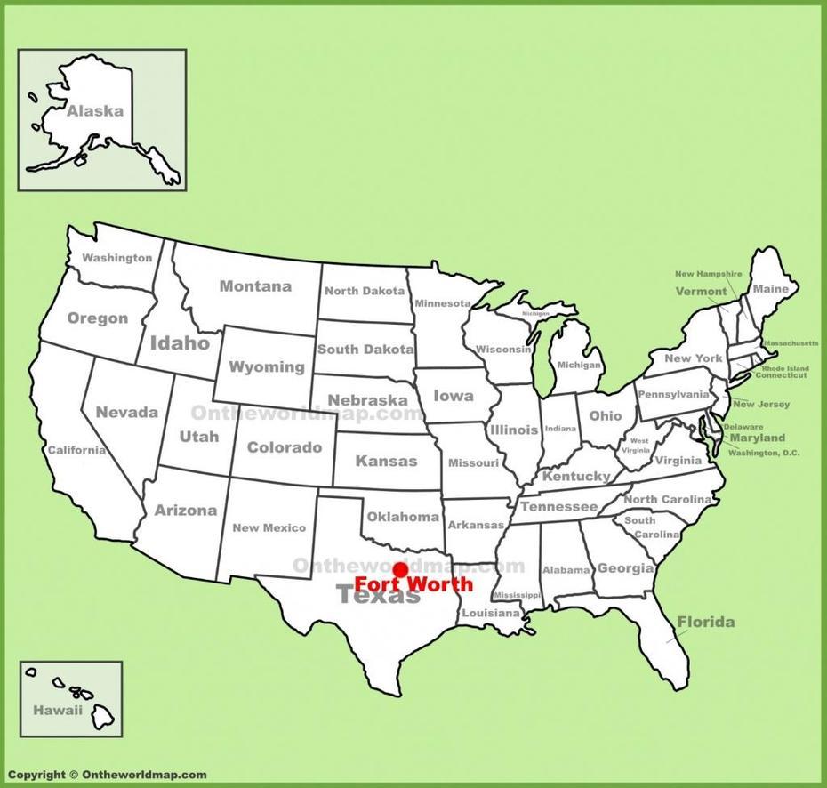 Where Is Fort Worth Texas On A Map – Printable Maps, Fort Worth, United States, Usa Fort, Dfw Airport