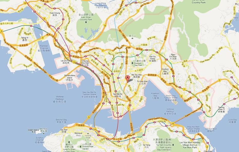 Kowloon Map, Kowloon, Hong Kong, Hong Kong Tourist, Kowloon City