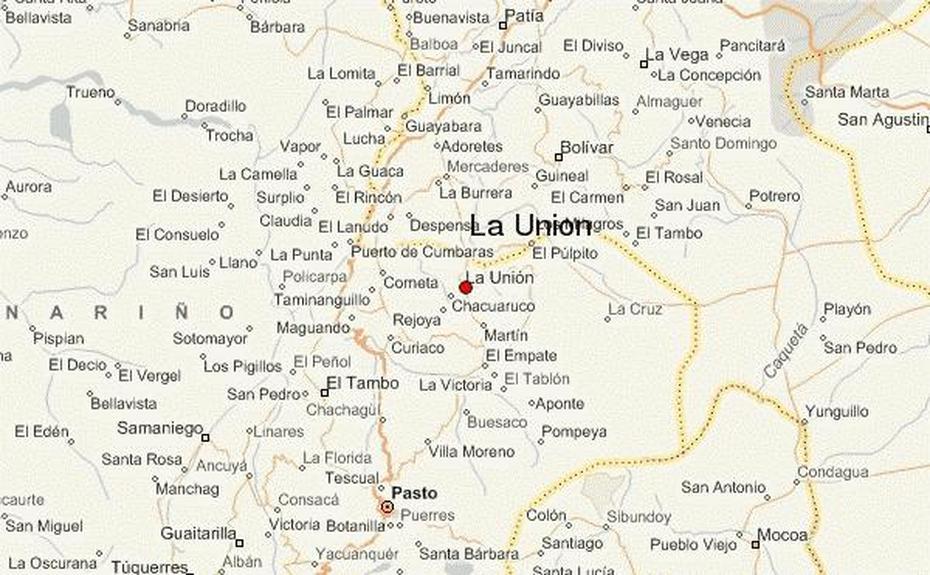 La Union, Antioquia Colombia, Narino Location, La Unión, Colombia