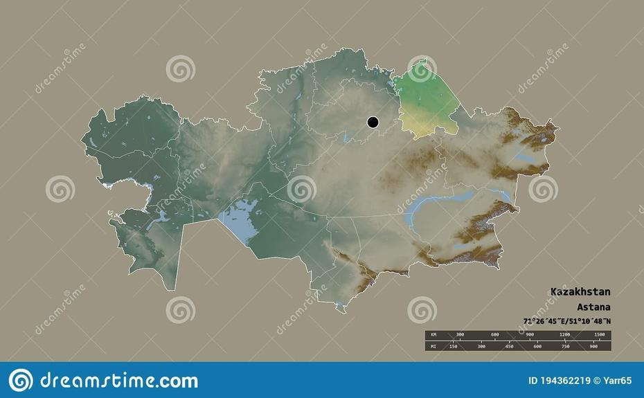 Location Of Pavlodar, Region Of Kazakhstan,. Relief Stock Illustration …, Pavlodar, Kazakhstan, Almaty City Kazakhstan, Kazakhstan Muslim