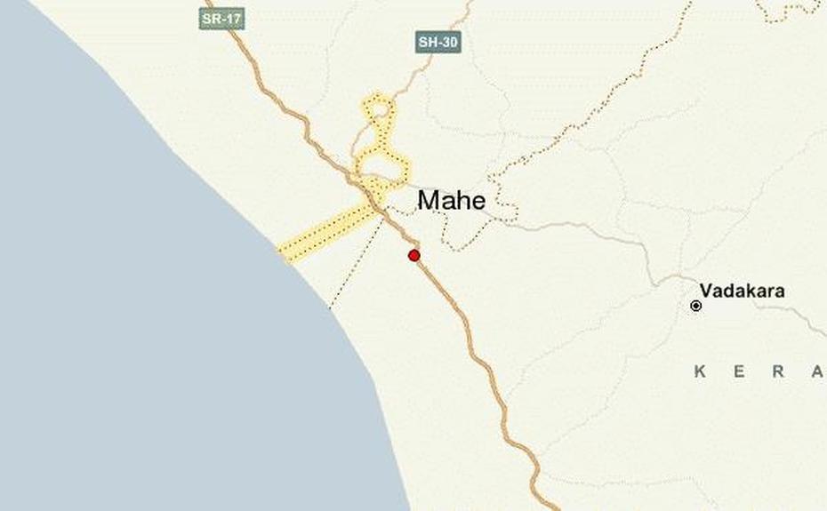 Mahe Location Guide, Mahē, India, Kundapur, India Elevation