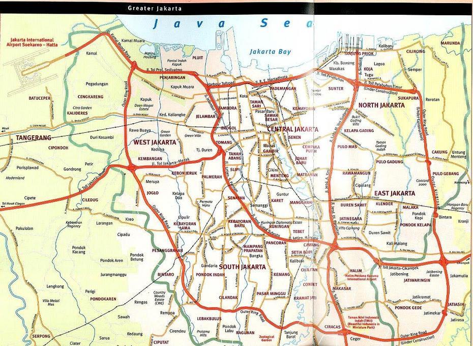 Map Of Jakarta – Free Printable Maps, Jakarta, Indonesia, Jakarta On, Jakarta Pictures