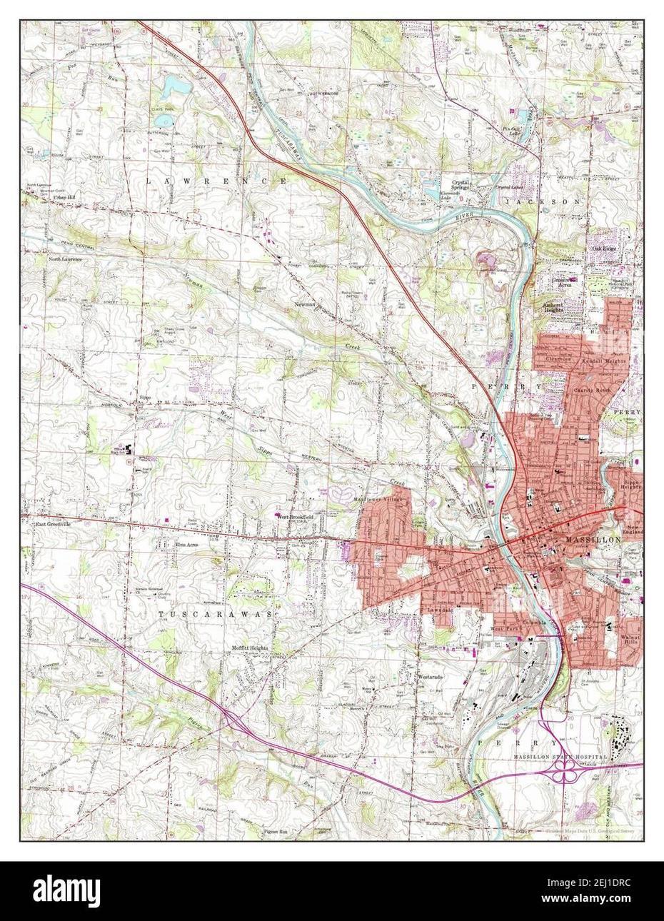 Massillon, Ohio, Map 1961, 1:24000, United States Of America By …, Massillon, United States, Innlandet Norway, Street  Of Massillon Ohio