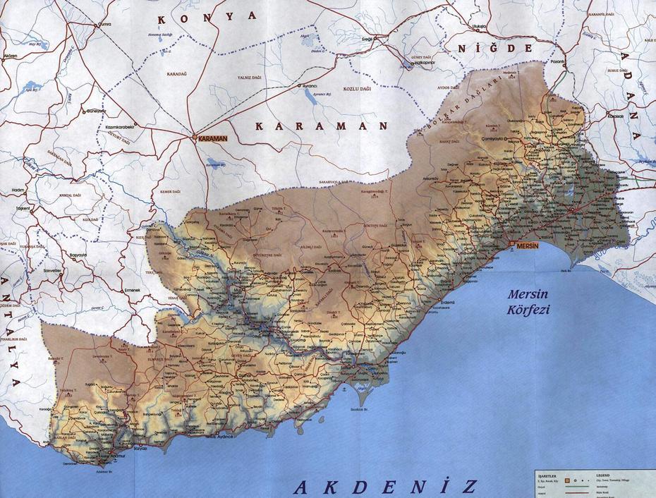 Mersin Map, Mersin, Turkey, Antakya, Van Turkey