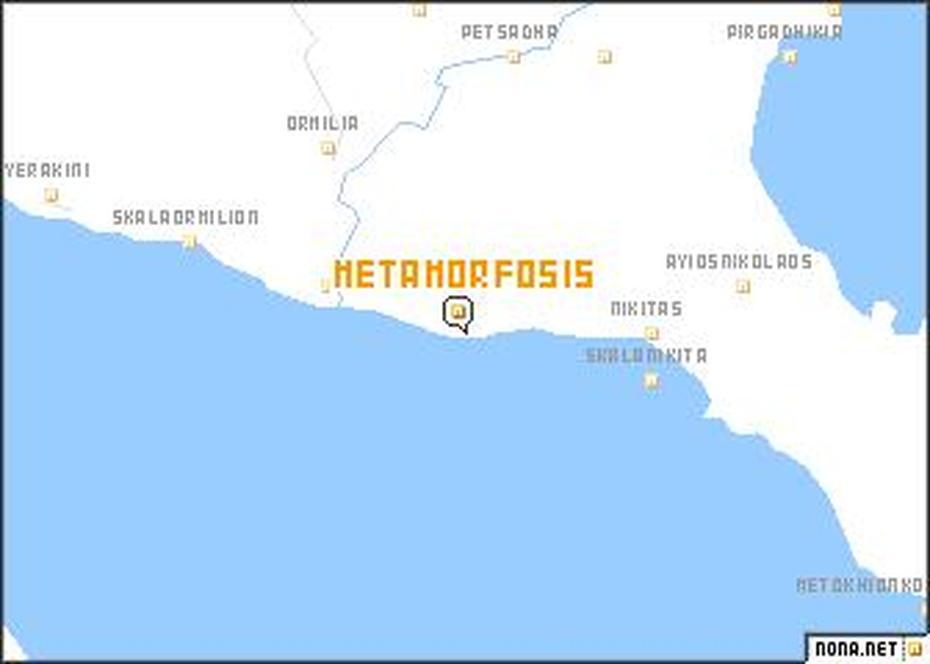 Metamorfosis (Greece) Map – Nona, Metamórfosi, Greece, Metamorfosi Beach, Metamorfosi Sithonia