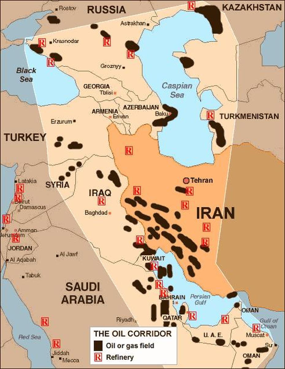 Printable  Of Saudi Arabia, Egypt And Saudi Arabia, Oil Fields, Sardrūd, Iran