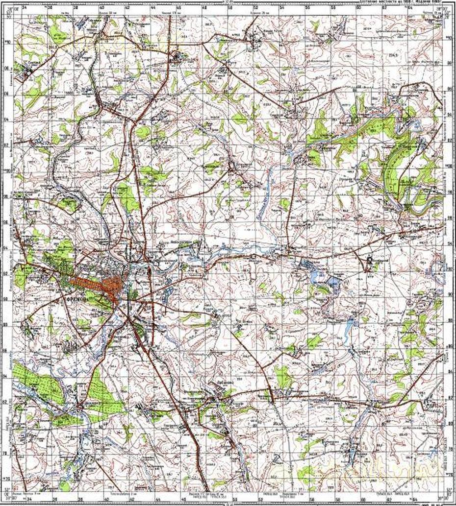 Download Topographic Map In Area Of Yefremov – Mapstor, Yefremov, Russia, Russia City, White Russia