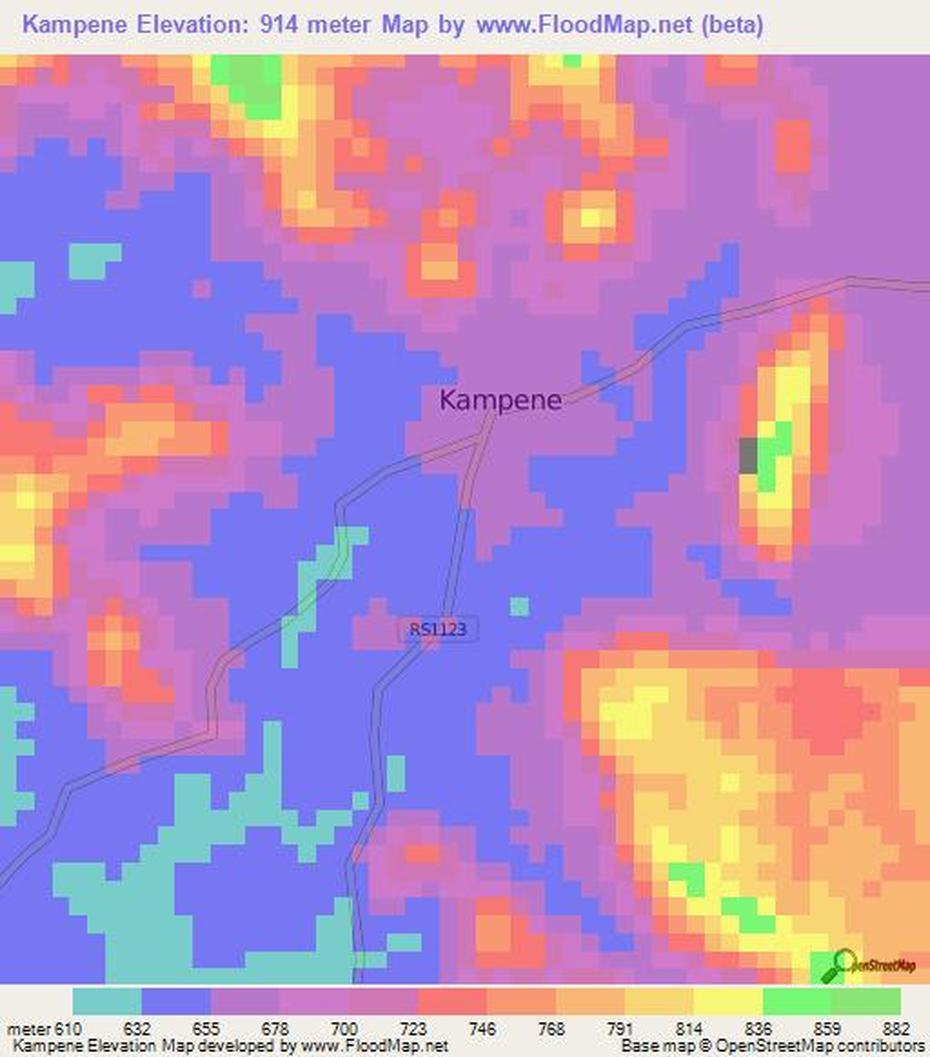 Elevation Of Kampene,Congo (Kinshasa) Elevation Map, Topography, Contour, Kampene, Congo (Kinshasa), Kinshasa On, Rdc