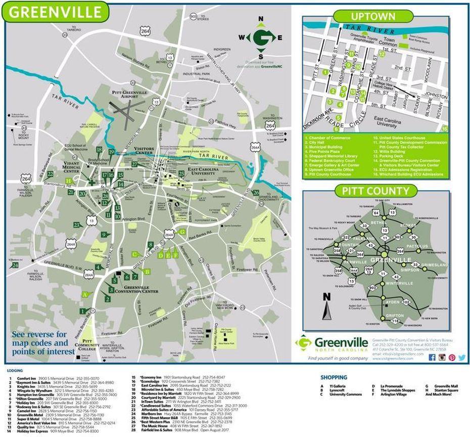 Greenville Nc Tourist Map, Greenville, United States, Greenville South Carolina, Greenville Airport