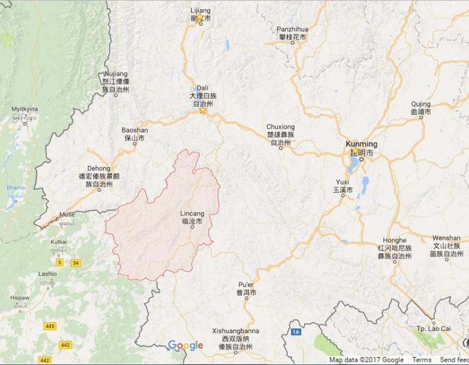 Location Map Of Lincang City In Yunnan  Yunnan Exploration: Yunnan …, Lincang, China, China’S Yunnan Province, Yunnan China