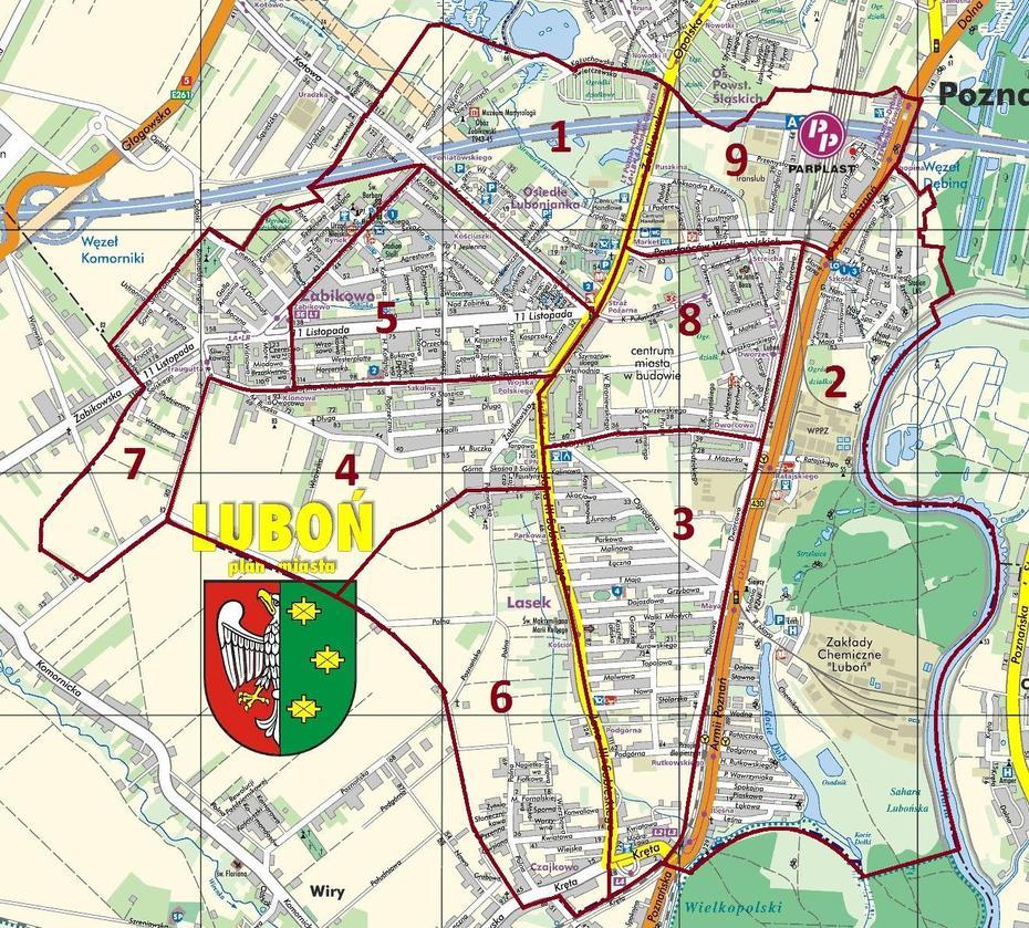 Lubon Mapa | Mapa, Luboń, Poland, Poznan Poland, Lydia  Lubon