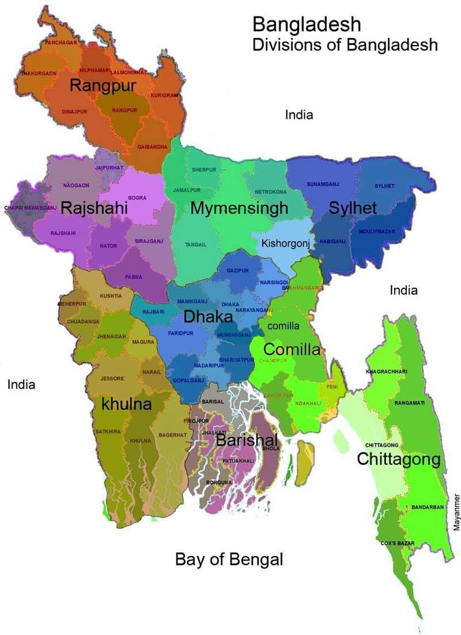 Map Of Bangladesh In The World – Divisions Name | Town Map, Map, Bangladesh, Nālchiti, Bangladesh, India- Bangladesh, Bangladesh Capital