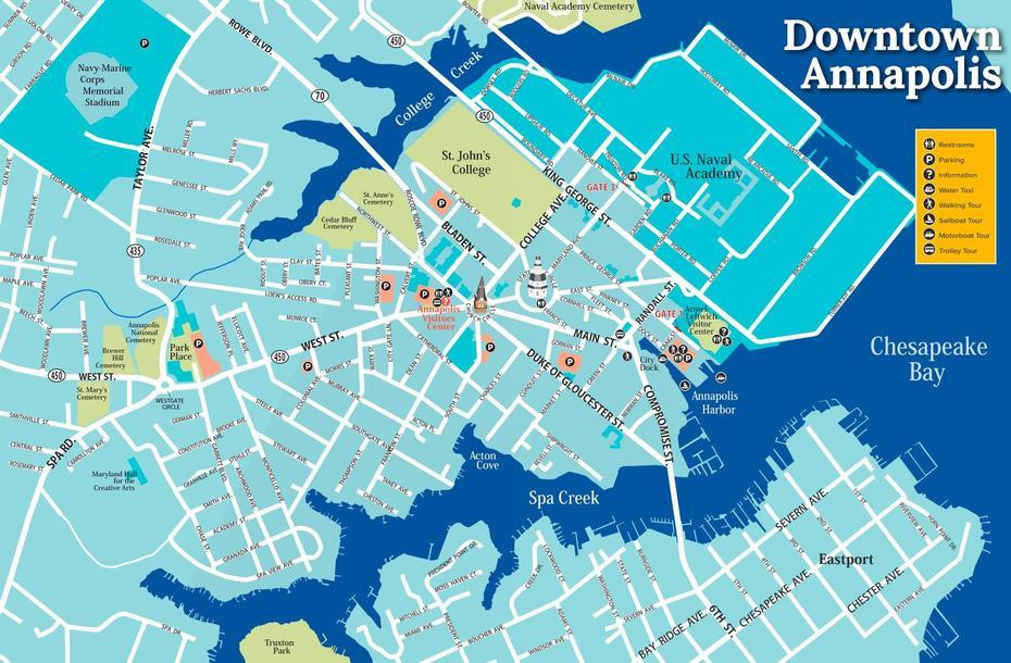 Map Of Downtown Annapolis | Downtown Annapolis Partnership, Annapolis, United States, Anapolis, Annapolis Mall