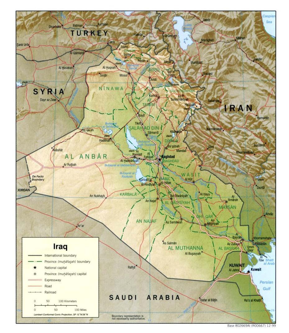 Map Iraq Mountains – Share Map, Qalādizay, Iraq, Najaf  Cemetery, Taji Iraq
